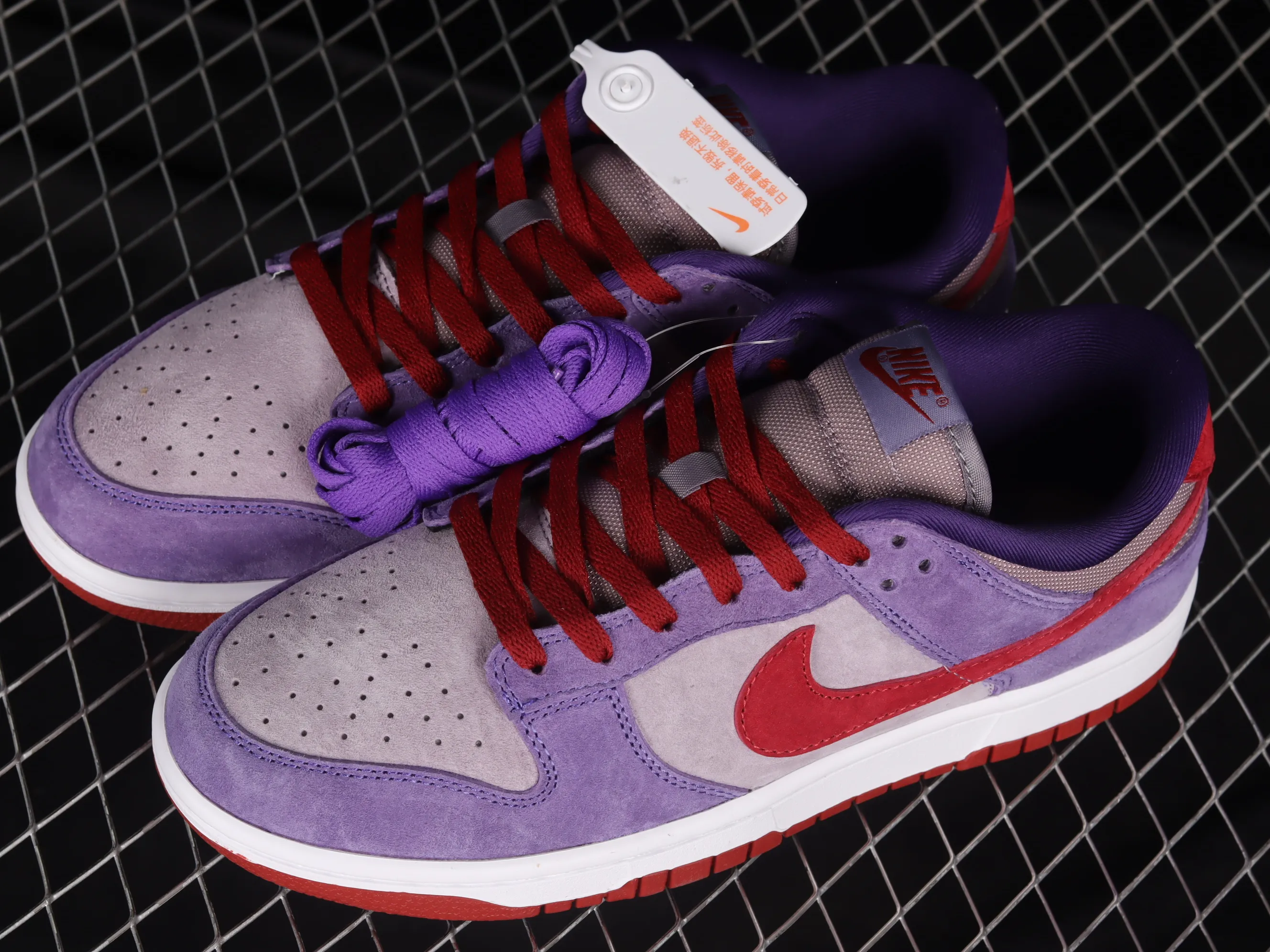 All categories Nk SB Dunk series Nk SB Dunk Low low-top sneakers N version Nk Dunk Low "Plum" raspberry purple suede SB low-top casual sneakers CU1726-500